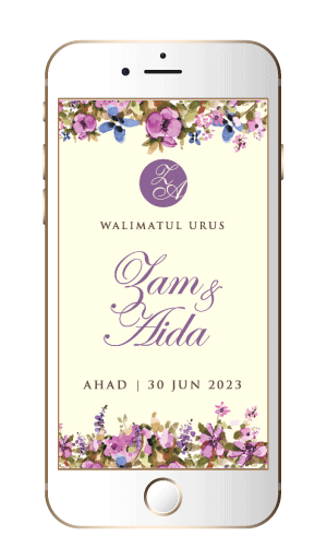 Jentayu Design Kad Kahwin Digital PDF Wedding Cards Malaysia Brunei Singapura Singapore